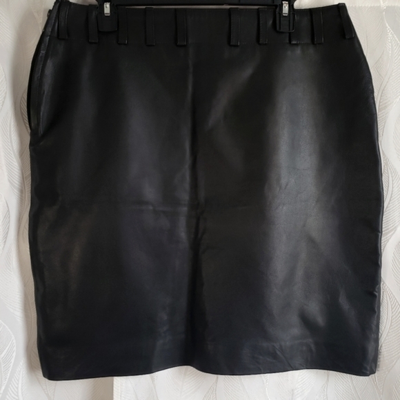 Leather Cult Black Leather Mini Skirt - Picture 2 of 9